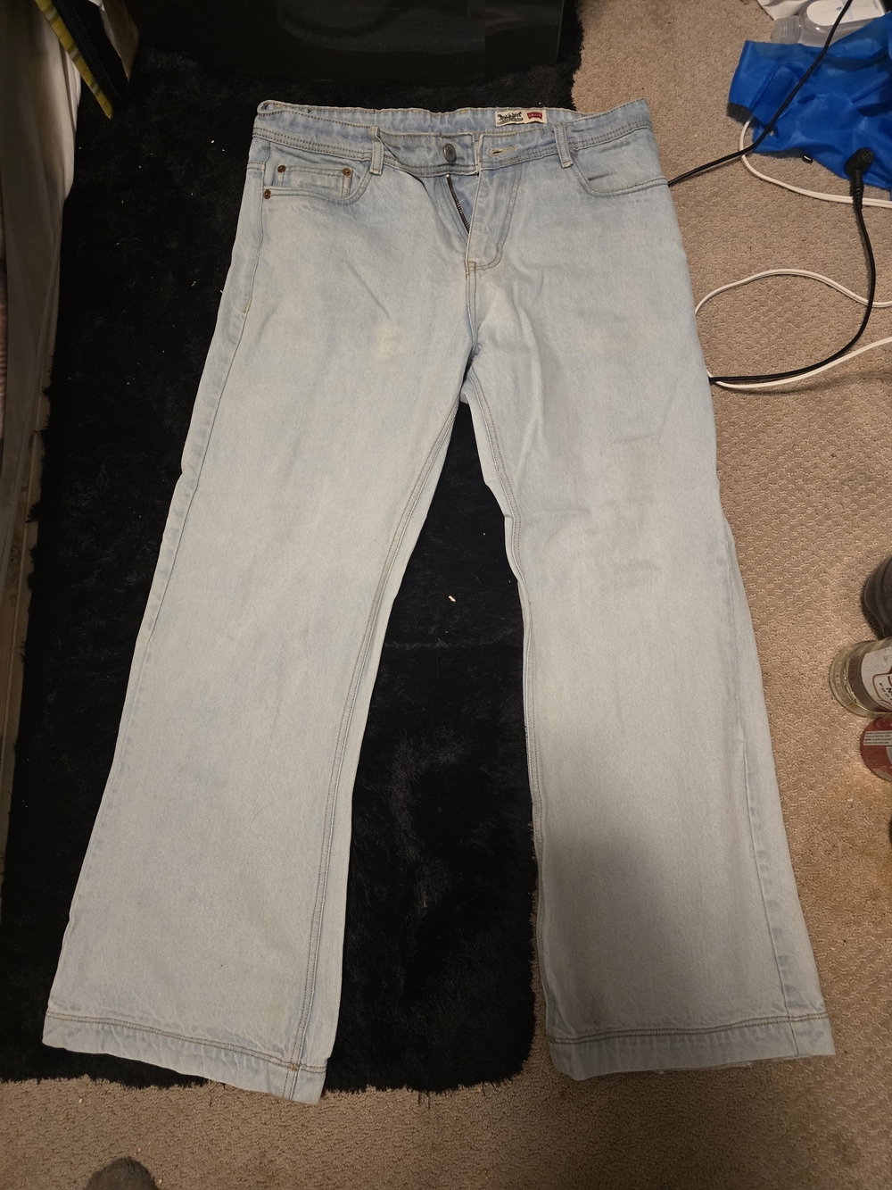 Levi's Light Blue Wide Leg Jeans